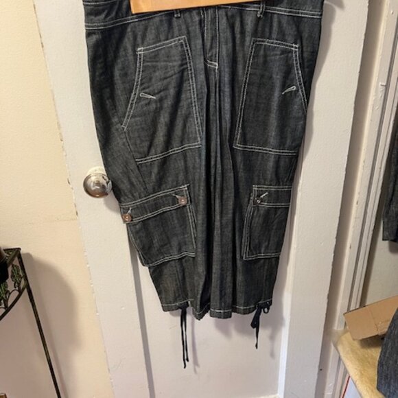 ALL COTTON CROPPED PANTSUIT - Picture 1 of 4